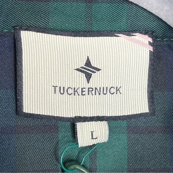 Tuckernuck Ruffle Reagan Button Down Shirt Blouse-Women’s M & L-Green/Black-NEW - Picture 12 of 15